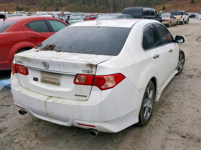 JH4CU2F88CC015633 - 2012 ACURA TSX SE WHITE photo 4