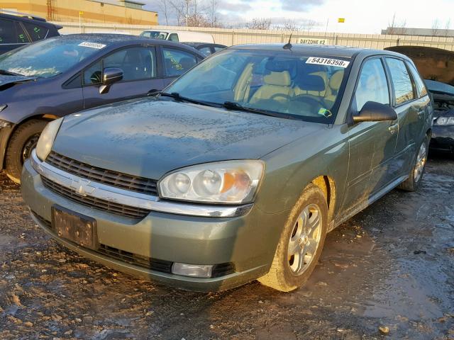 1G1ZU64845F150933 - 2005 CHEVROLET MALIBU MAX მწვანე ფოტო 2