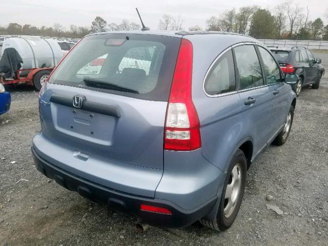 5J6RE483X8L023241 - 2008 HONDA CR-V LX BLUE photo 4