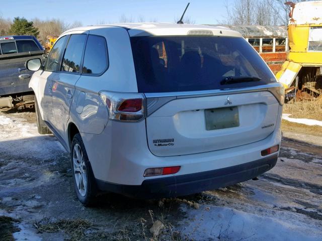 JA4AZ3A36EZ014020 - 2014 MITSUBISHI OUTLANDER WHITE photo 3