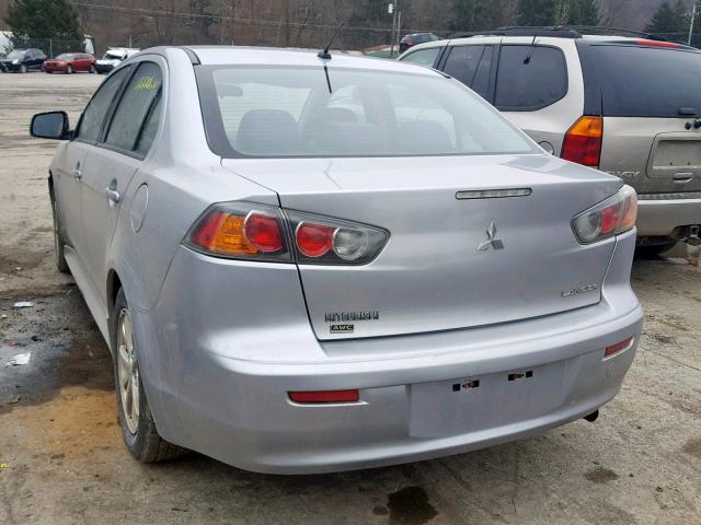 JA32V2FW9CU015612 - 2012 MITSUBISHI LANCER SE BLUE photo 3