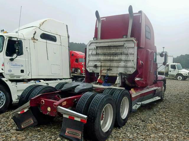 1FUYDXYB6TH578057 - 1996 FREIGHTLINER CONVENTION BURGUNDY photo 4