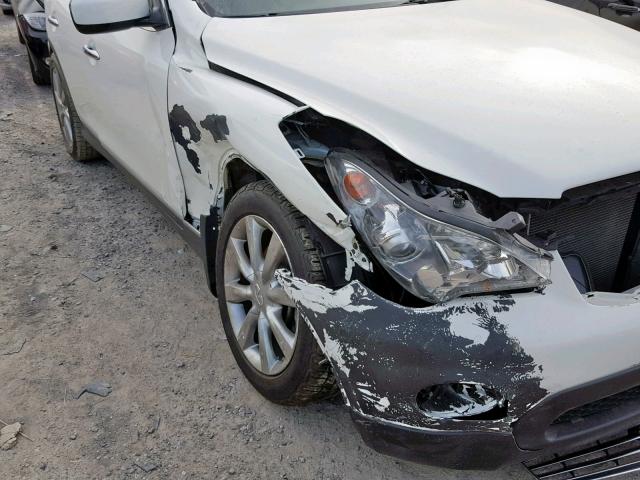 JN1AJ0HP0CM400160 - 2012 INFINITI EX35 BASE WHITE photo 9
