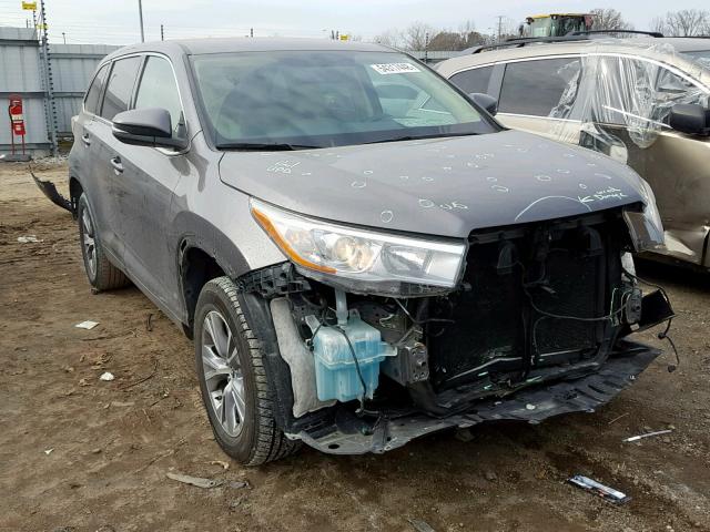 5TDZKRFH4GS168993 - 2016 TOYOTA HIGHLANDER GRAY photo 1