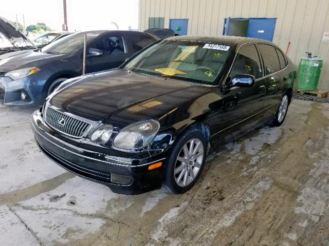 JT8BD69S240200581 - 2004 LEXUS GS 300 BLACK photo 2