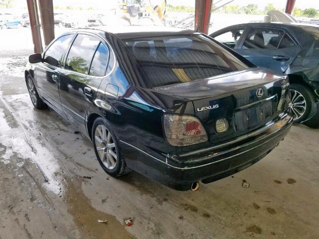 JT8BD69S240200581 - 2004 LEXUS GS 300 BLACK photo 3