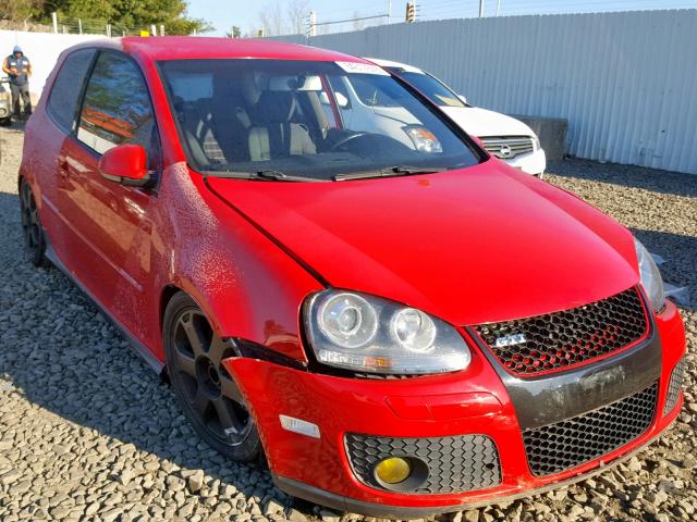 WVWEV71K67W015884 - 2007 VOLKSWAGEN NEW GTI RED photo 1