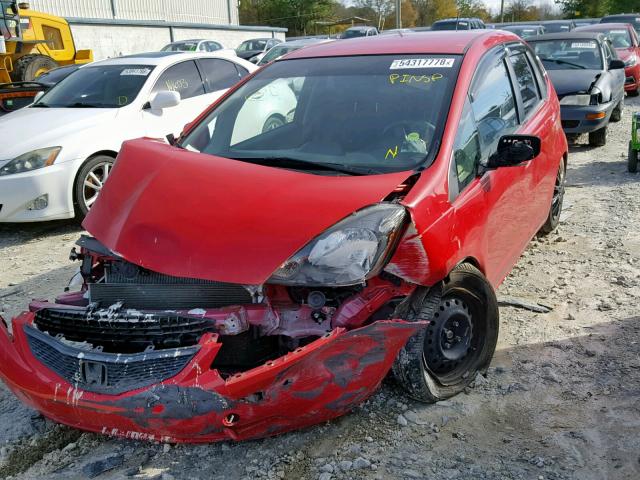 JHMGE8H36DC030359 - 2013 HONDA FIT RED photo 2