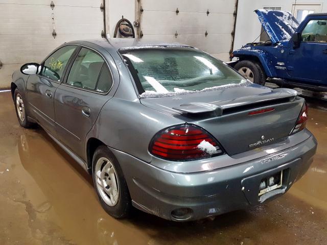 1G2NE52F13C180134 - 2003 PONTIAC GRAND AM S GRAY photo 3