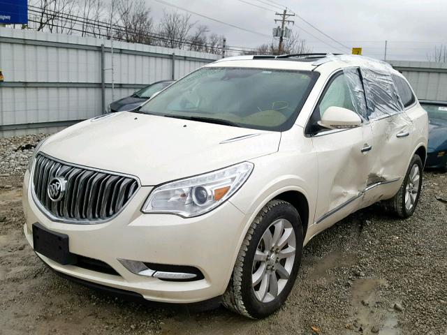 5GAKVCKD9FJ216283 - 2015 BUICK ENCLAVE WHITE photo 2