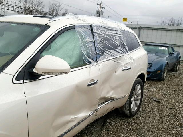 5GAKVCKD9FJ216283 - 2015 BUICK ENCLAVE WHITE photo 9