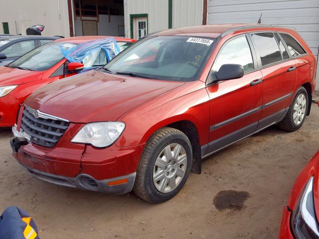 2A8GM48L27R129052 - 2007 CHRYSLER PACIFICA RED photo 2