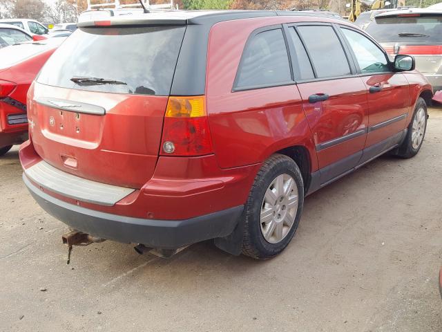 2A8GM48L27R129052 - 2007 CHRYSLER PACIFICA RED photo 4