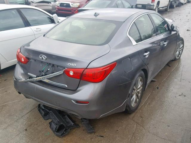 JN1BV7AP4EM674881 - 2014 INFINITI Q50 BASE CHARCOAL photo 4