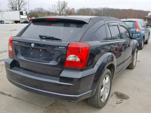 1B3HB48B37D590483 - 2007 DODGE CALIBER SX BLACK photo 4