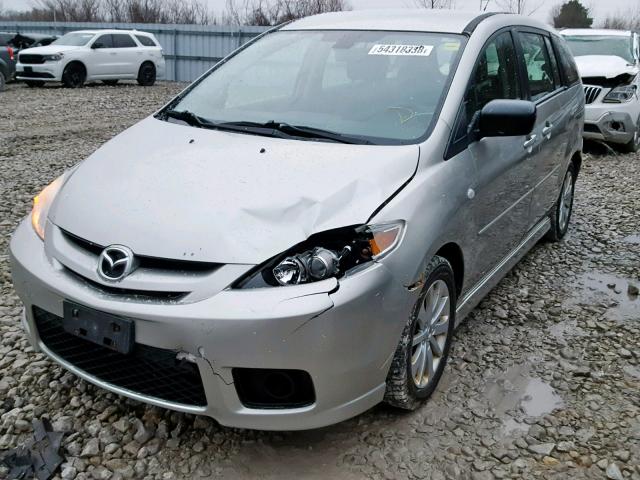 JM1CR193670132227 - 2007 MAZDA 5 SILVER photo 2