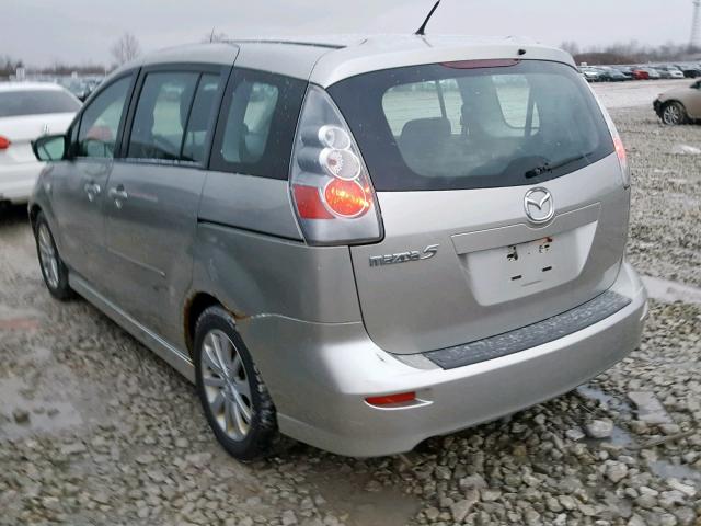 JM1CR193670132227 - 2007 MAZDA 5 SILVER photo 3