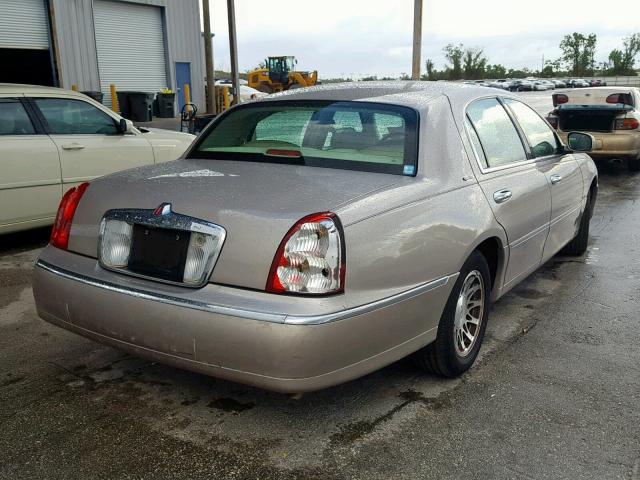 1LNHM82W01Y648489 - 2001 LINCOLN TOWN CAR S BEIGE photo 4