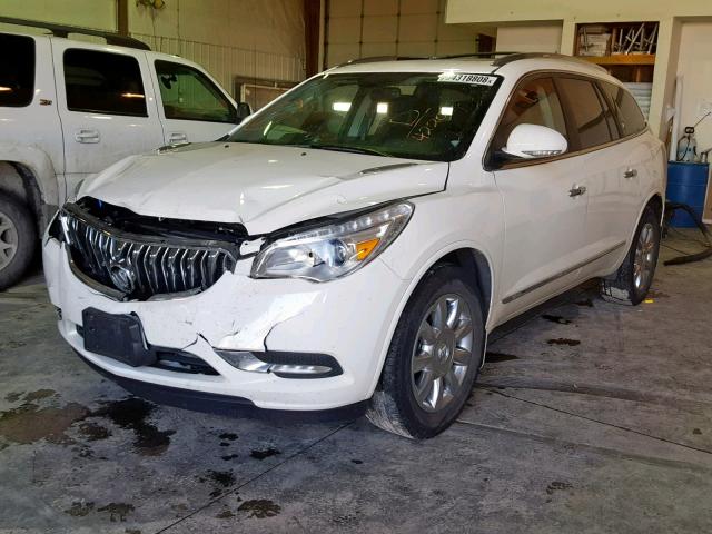 5GAKVBKD0EJ364220 - 2014 BUICK ENCLAVE WHITE photo 2