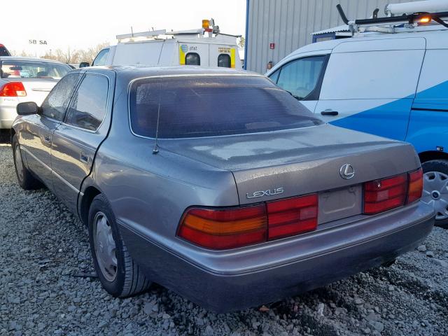 JT8UF11E5R0198473 - 1994 LEXUS LS 400 GRAY photo 3