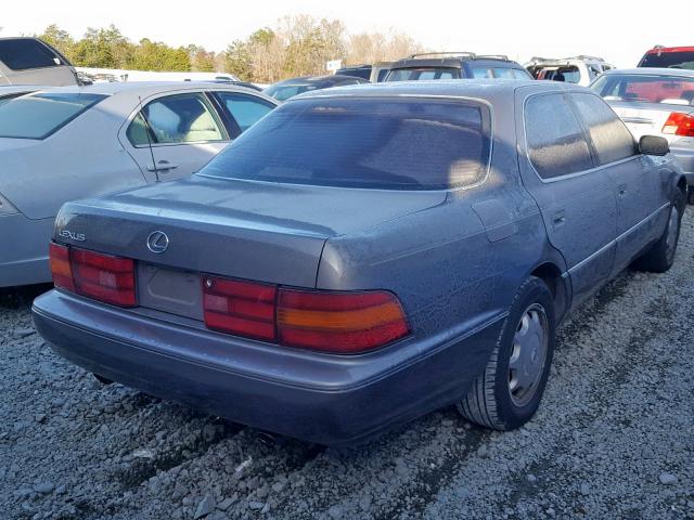 JT8UF11E5R0198473 - 1994 LEXUS LS 400 GRAY photo 4