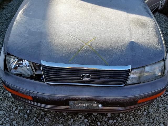 JT8UF11E5R0198473 - 1994 LEXUS LS 400 GRAY photo 7