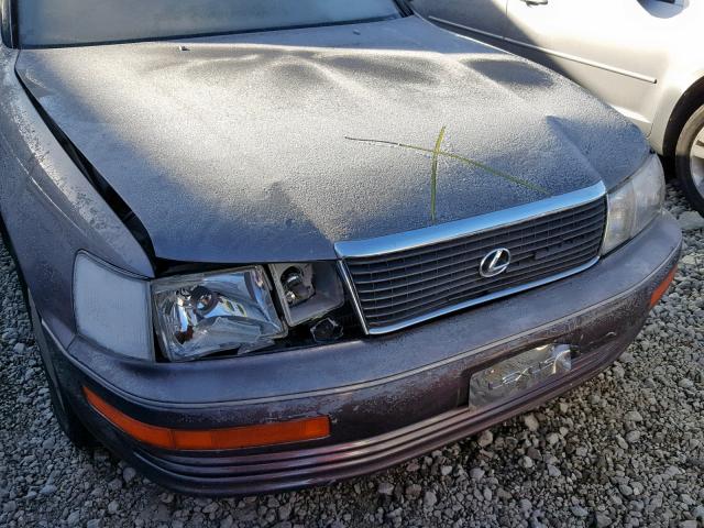 JT8UF11E5R0198473 - 1994 LEXUS LS 400 GRAY photo 9