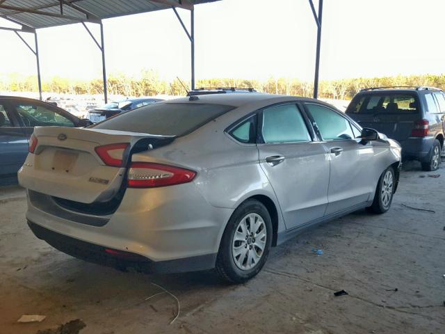 1FA6P0G72E5383951 - 2014 FORD FUSION S SILVER photo 4