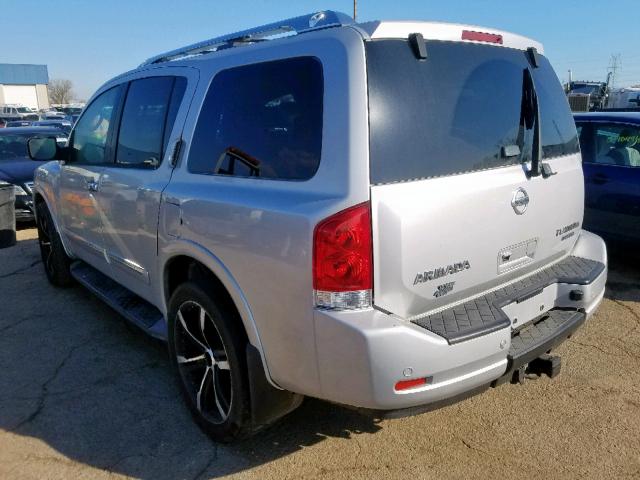 5N1BA0ND0CN605351 - 2012 NISSAN ARMADA SV SILVER photo 3