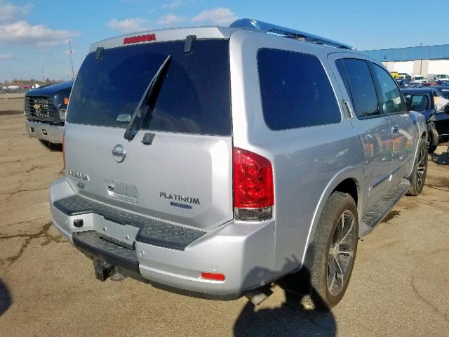 5N1BA0ND0CN605351 - 2012 NISSAN ARMADA SV SILVER photo 4