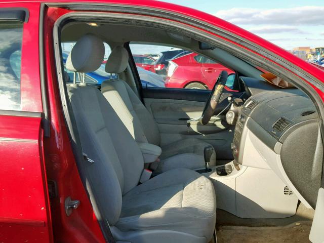 1G1AL58F587193081 - 2008 CHEVROLET COBALT LT RED photo 5