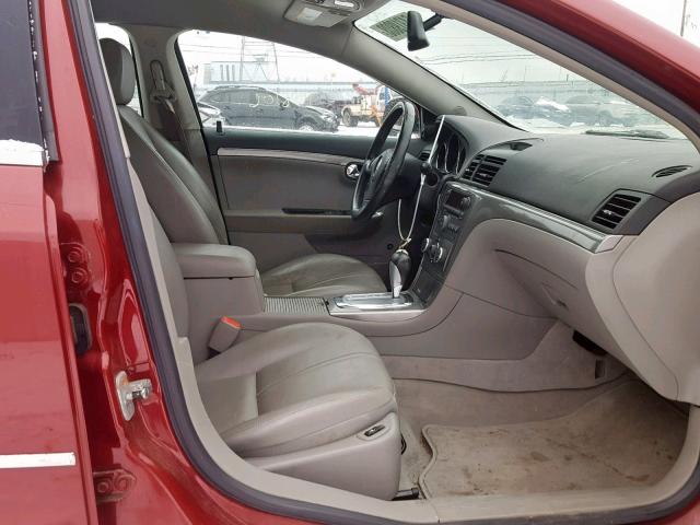 1G8ZS57N77F183852 - 2007 SATURN AURA XE RED photo 5