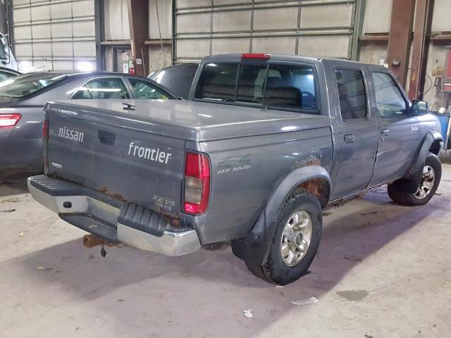 1N6ED27Y7YC309053 - 2000 NISSAN FRONTIER C GRAY photo 4