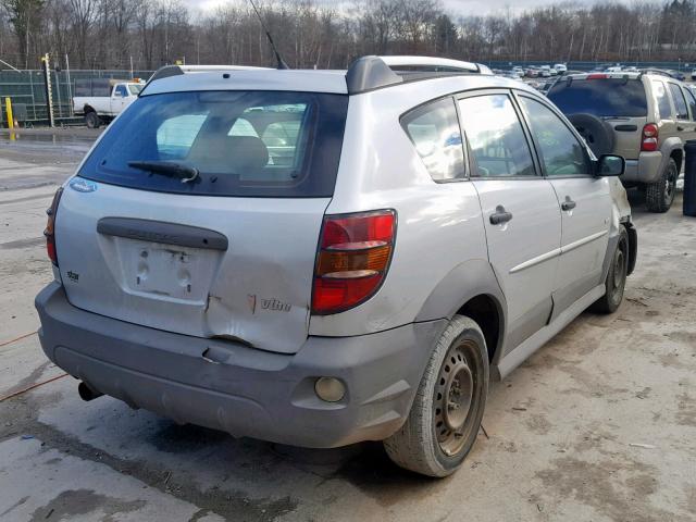 5Y2SL63875Z466824 - 2005 PONTIAC VIBE SILVER photo 4