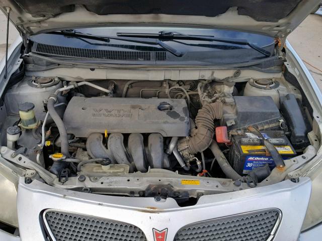 5Y2SL63875Z466824 - 2005 PONTIAC VIBE SILVER photo 7