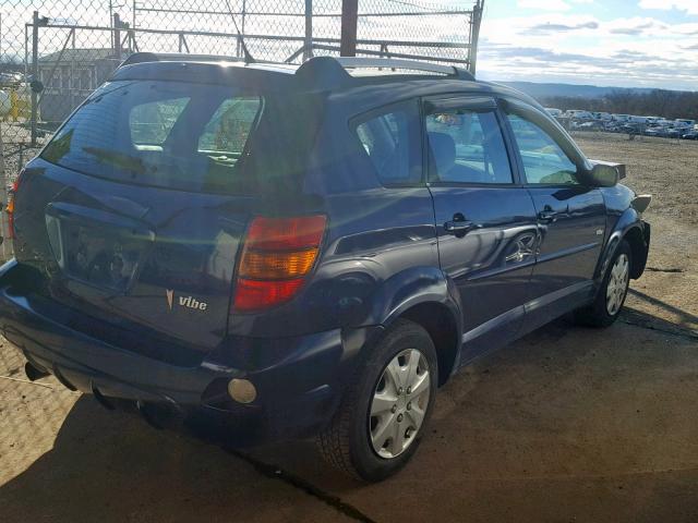 5Y2SL63805Z425063 - 2005 PONTIAC VIBE BLUE photo 4