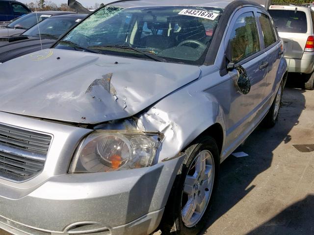 1B3HB48B98D696213 - 2008 DODGE CALIBER SX SILVER photo 9