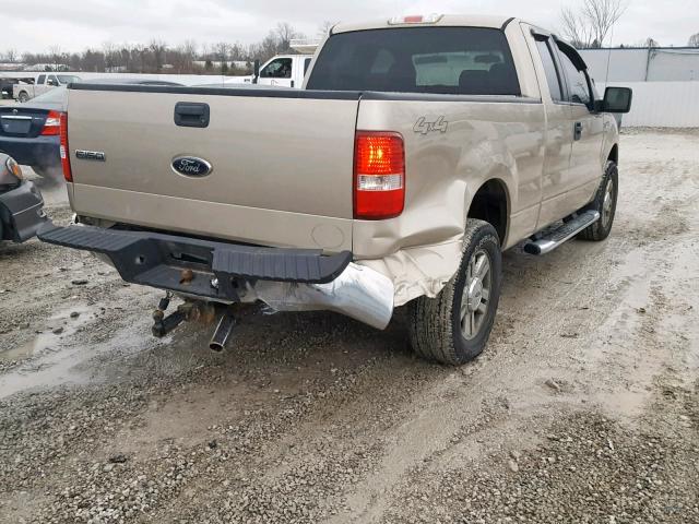 1FTRX14WX8FA50226 - 2008 FORD F150 TAN photo 4