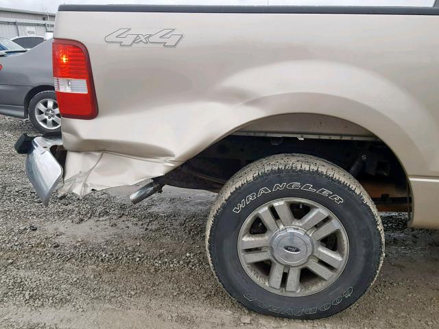 1FTRX14WX8FA50226 - 2008 FORD F150 TAN photo 9