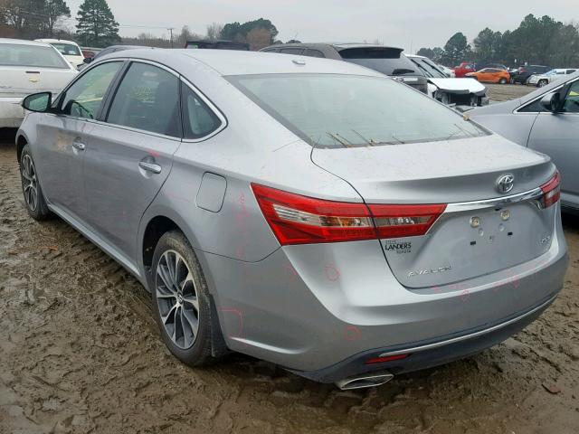 4T1BK1EB8HU259001 - 2017 TOYOTA AVALON XLE SILVER photo 3