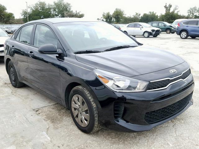 3KPA24AB0JE070208 - 2018 KIA RIO LX BLACK photo 1