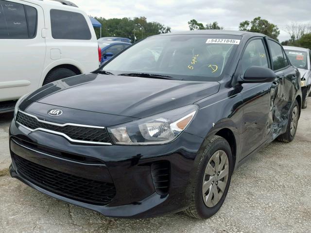 3KPA24AB0JE070208 - 2018 KIA RIO LX BLACK photo 2