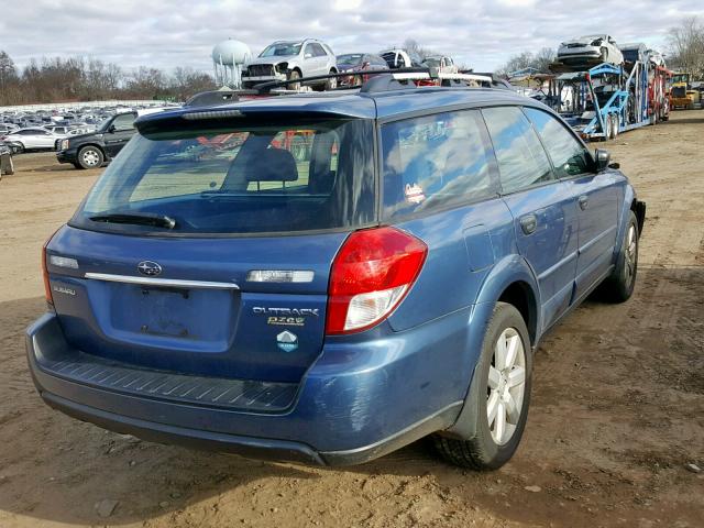 4S4BP61C987357305 - 2008 SUBARU OUTBACK 2. BLUE photo 4