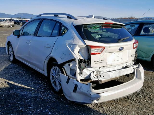 4S3GTAD60H3726574 - 2017 SUBARU IMPREZA PR WHITE photo 3