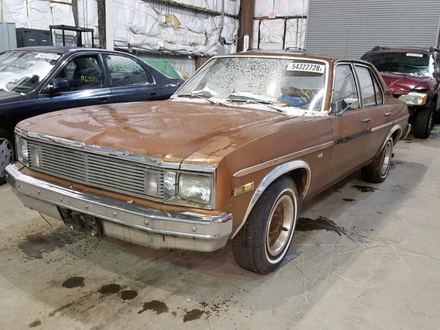 1X69G9W101551 - 1979 CHEVROLET NOVA BROWN photo 2