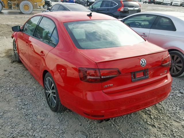 3VWD17AJ0GM286290 - 2016 VOLKSWAGEN JETTA SPOR RED photo 3