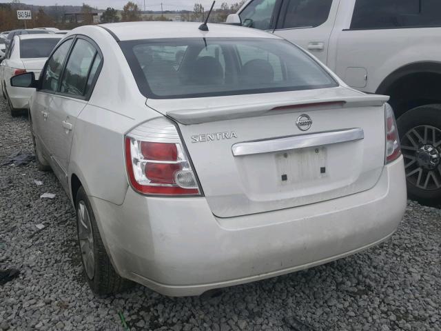 3N1AB6AP3CL665238 - 2012 NISSAN SENTRA 2.0 WHITE photo 3