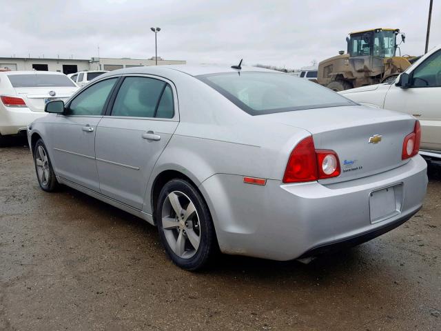 1G1ZC5E18BF259504 - 2011 CHEVROLET MALIBU 1LT SILVER photo 3