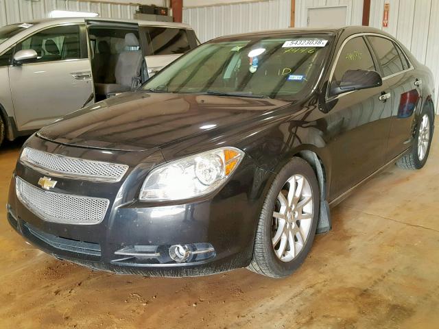 1G1ZE5E12BF267446 - 2011 CHEVROLET MALIBU LTZ BLACK photo 2