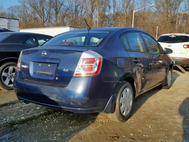 3N1AB61E37L667480 - 2007 NISSAN SENTRA 2.0 BLUE photo 4